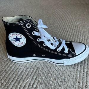 Converse Black and White Canvas High-Top Sneakers